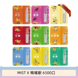 MIST X 鴨嘴獸 6500口一次性拋棄式電子煙|陶瓷芯更穩定